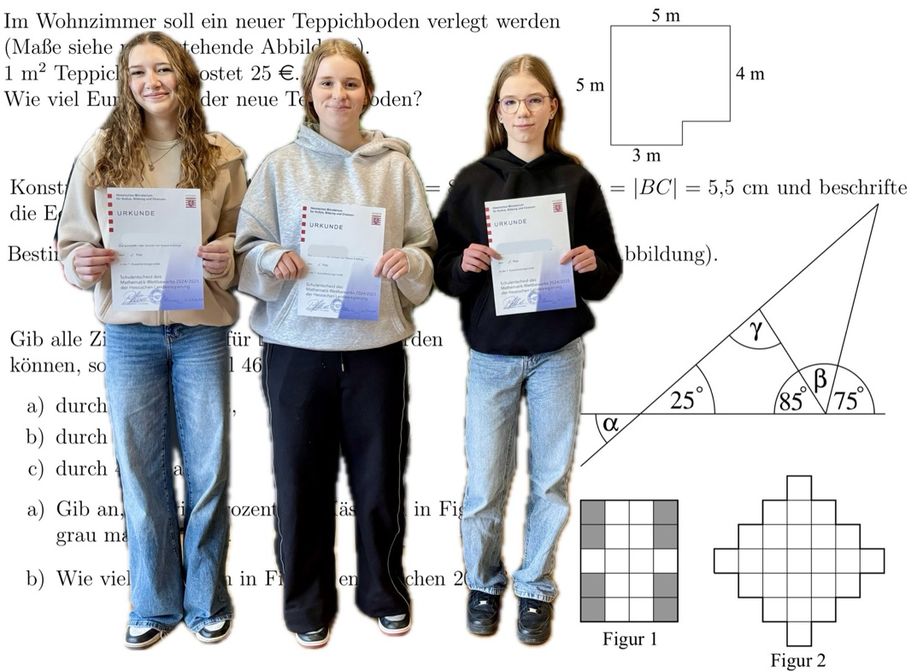 Siegerinnen des Mathewettbewerbs 2024_2025